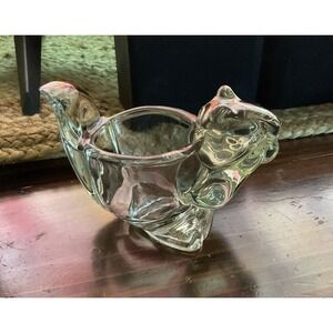 Avon‎ 1970's Clear Glass Squirrel Tea Light Votive Holder